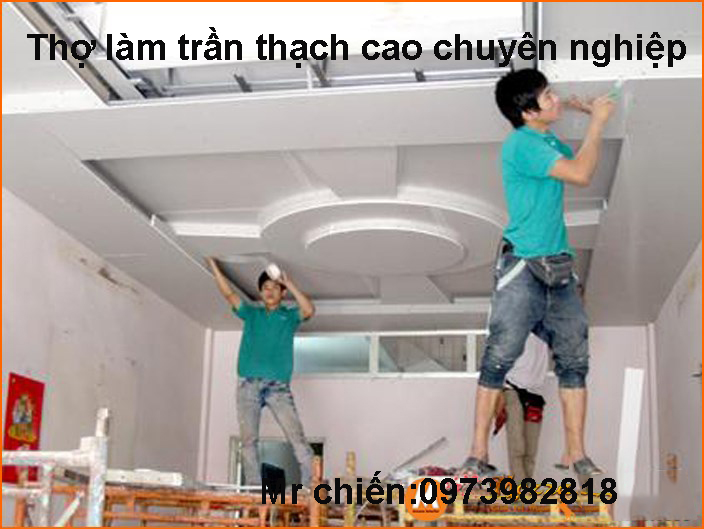 Thi công thạch cao tại Quận 2