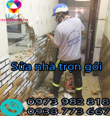 Thợ sơn sửa lại nhà tại quận 10